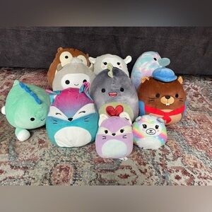 10 Squishmallow Bundle Lot EUC.